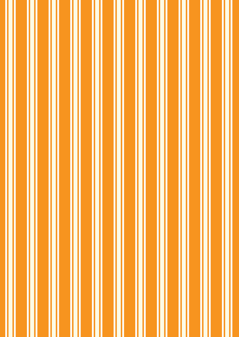 Witchy Woods Terrifying Ticking Stripe On Halloween Orange (glow in the dark)