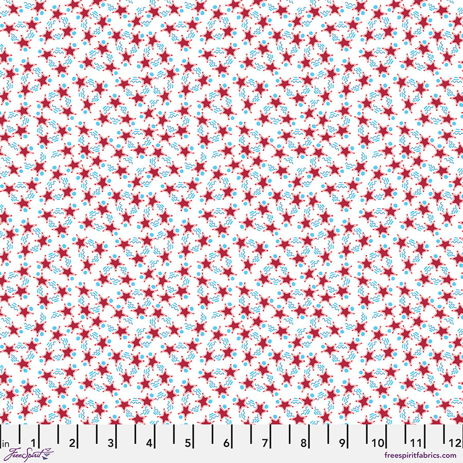 Happy Birthday, America - Stars Stripes & Squiggles - White - Mary Engelbreit