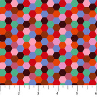 Piecework Hexagons Rustic by Anna Maria Textiles