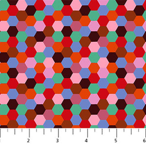 Piecework Hexagons Rustic by Anna Maria Textiles