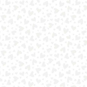 Quilting Illusions Hearts White