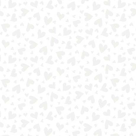 Quilting Illusions Hearts White