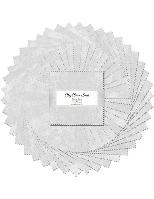 Dry Brush Silver - 5 Karat Gems