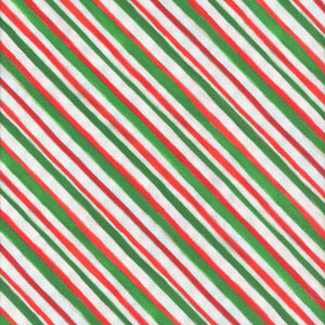Meowy Christmas Stripe Wrapping Paper