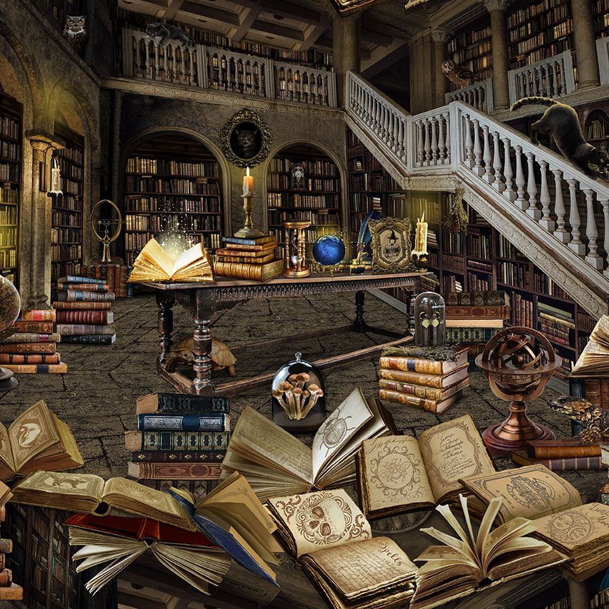 Mad Scientist Magic Haunted Library