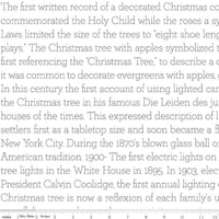 Classic Christmas - History of the Tree Text - White