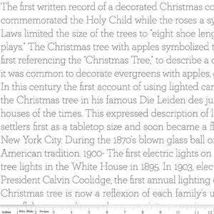 Classic Christmas - History of the Tree Text - White