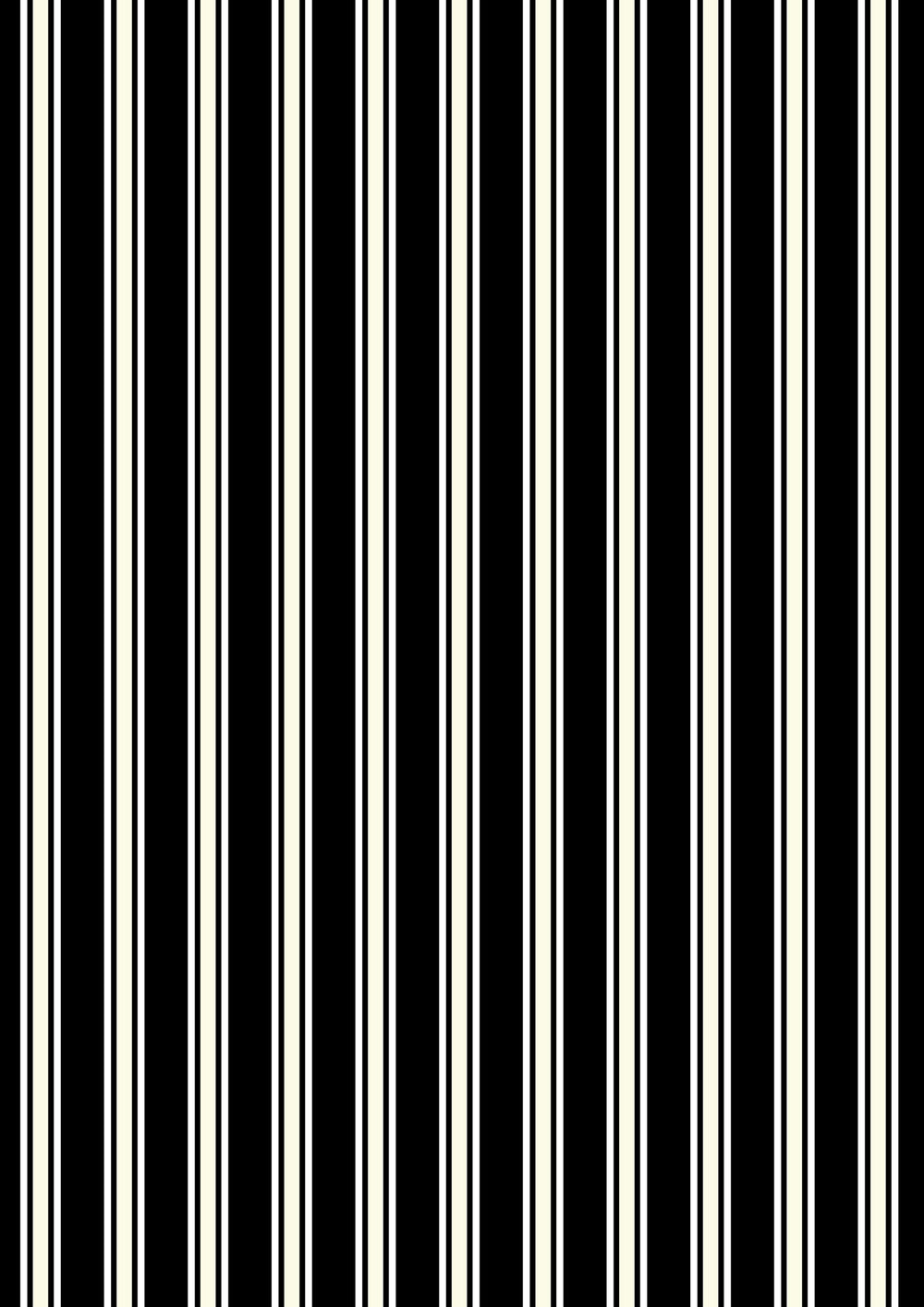 Witchy Woods Terrifying Ticking Stripe On Black (glow in the dark)