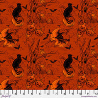 Costumes & Cobwebs Haunted Toile Orange