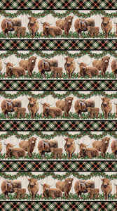 Highland Heart - Border Stripe - Black Multi