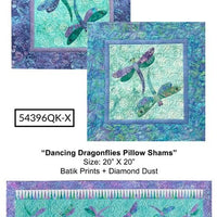 JDJ - Dancing Dragonflies Pillow and Table Runner Kit
