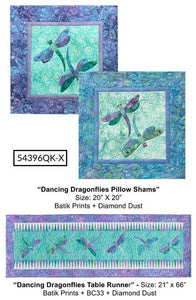 JDJ - Dancing Dragonflies Pillow and Table Runner Kit