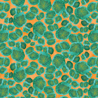 Modern Mushroom Pod Mushroom Teal/Orange