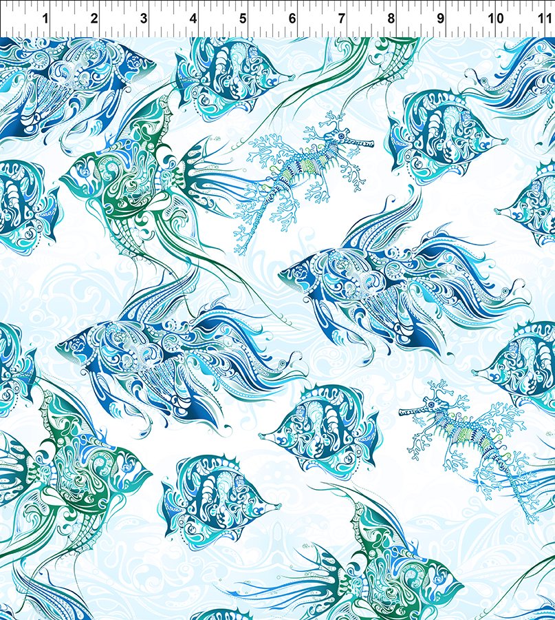 Wonders of the Ocean - Fish - Blue - Jason Yenter