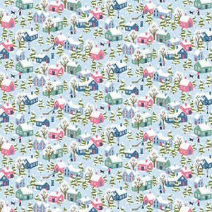 Festive Greetings - Festive Village C - Liberty Fabrics
