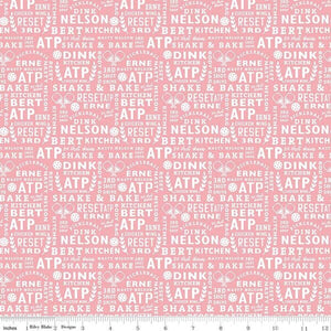Pickleball Text Pink