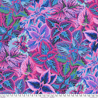 August 2025 - Bold Leaves - Blue - Kaffe Fassett