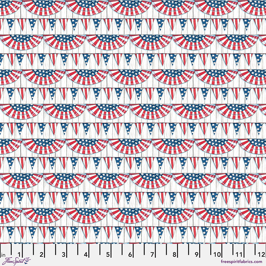 Happy Birthday, America - Americas Birthday Bunting - Red - Mary Engelbreit