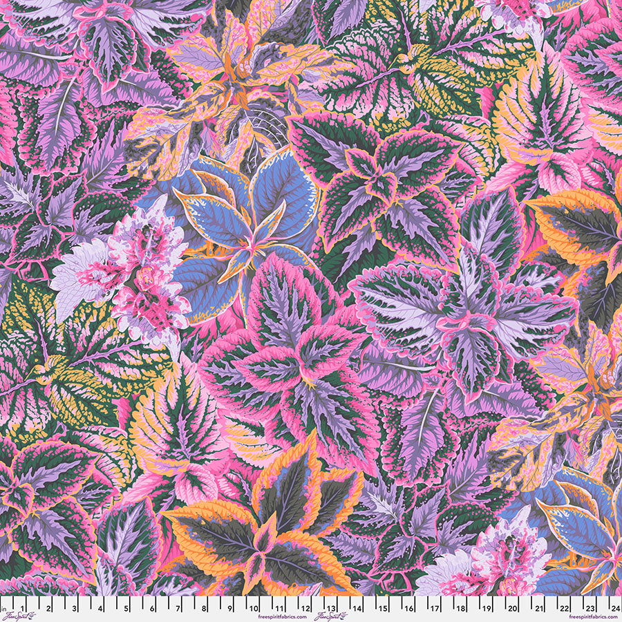 August 2025 - Bold Leaves - Pink - Kaffe Fassett