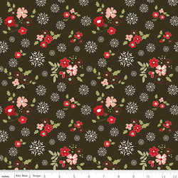 Glisten - Winter Flowers - Mocha