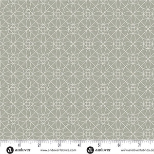 Still Cosmic Cactus Flower Grey By Libs Elliott