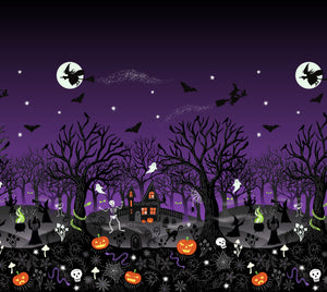 Witchy Woods Double Edge border (glow in the dark)