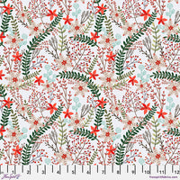 Christmas Cabin Merry Berries - White