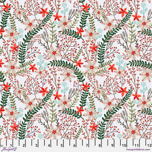 Christmas Cabin Merry Berries - White