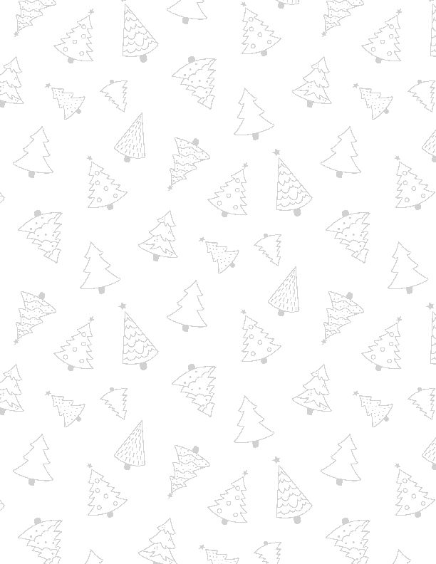 Stocking Stuffers 2 - Trees White on White