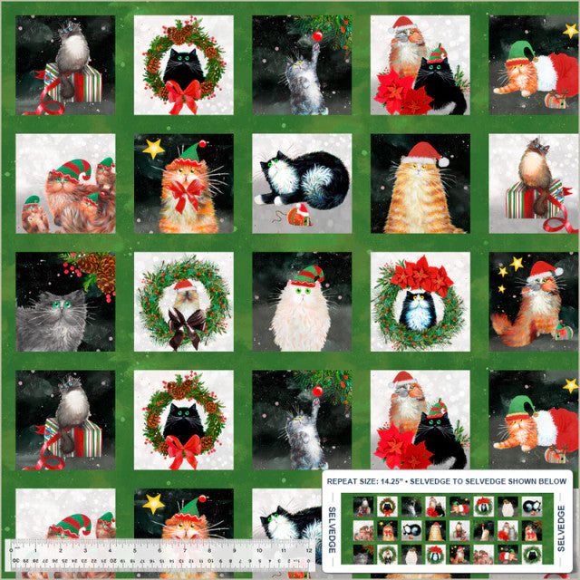 Meowy Christmas Festive Felines Pines