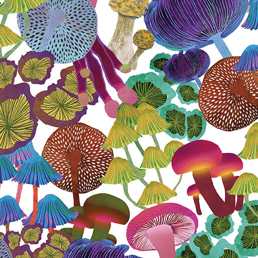 Modern Mushrooms White/Multi