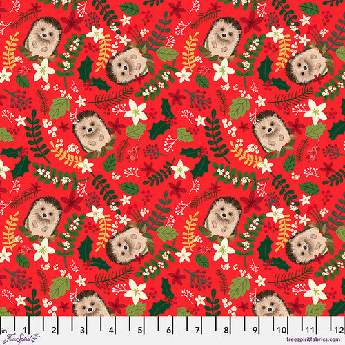 Christmas Cabin Christmas Hedgehog - Red