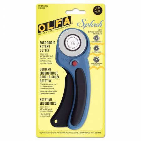 Olfa 45mm Ergonomic Rotary  Cutter Pacific Blue