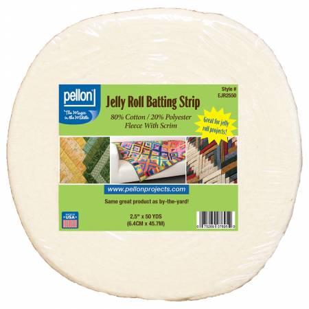 80/20 Cottom Poly Batting with scrim Jelly roll