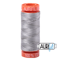 Aurifil 50wt-200m -Silver  Fox - 4670