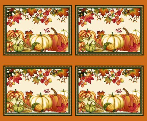 Autumn Flourish Placemats #120