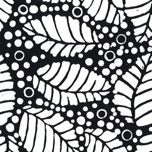 Bali Sandy Isle Cane leaf - Black