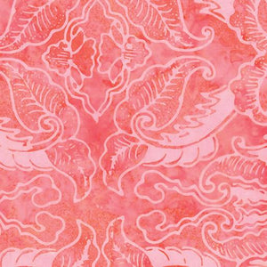 Bali Sweet Rose II Leaf Scroll - Melon
