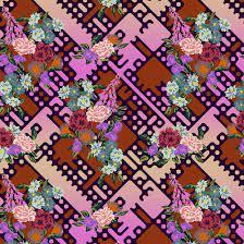 Balmoral Floral Mulberry  by Alexander Henry