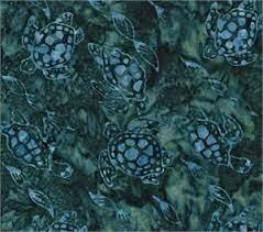 Batik-Blue Sea Turtles