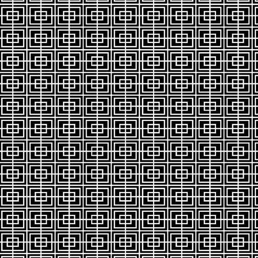 Black White & Bright-Double Squares Black