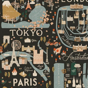 Bon Voyage City Guide Canvas