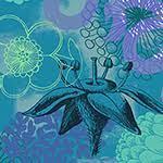 Bright World Botanical Aqua