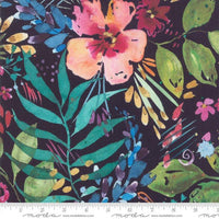 Brightly Blooming-Flower Party  Navy