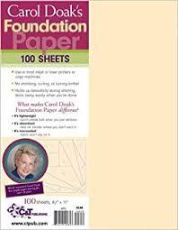Foundation Paper Carol Doak