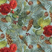Christmas Magic Botanical Turq