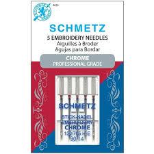 Schmetz Chrome Embroidery -90/14 5 pk