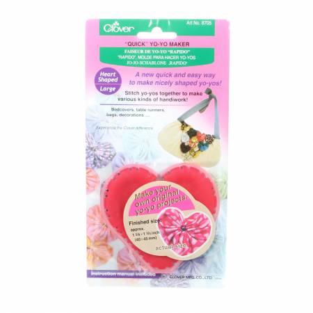 Clover Quick Yo-Yo Maker Large Heart Shaped