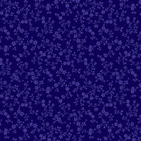 Color Theory Flowering Vines- Navy