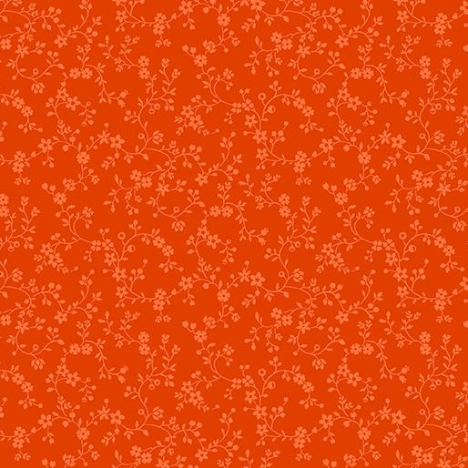 Color Theory Flowering Vines-Orange